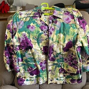 Vibrant Floral Women's Blazer